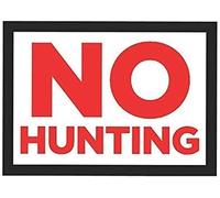 TammieLove TinSignEUa32987 Panneau d'avertissement « No Hunting » Propriété privée Posted Hunter Keep Out Panneau d'avertissement 20,3 x 30,5 cm