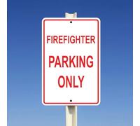 TammieLove Tinsigneua33872 Plaque en métal Firefighter Parking Only Rescue Fire Dept Station Pompier 20,3 x 30,5 cm