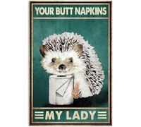 TammieLove TinSignEUa44686 Julie Poster Hedgehog Your Butt Towels My Lady 20,3 x 30,5 cm