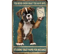TammieLove TinSignTammieLoveA4508 Plaque en métal avec inscription « Family Elderly You Never Know What You Have Until It's Gone Toilet Paper For Instance » Style rétro vintage 20,3 x 30,5 cm