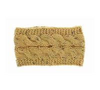 TAMOSH Couleur Du Fil Jaune Hiver Chauffe Oreille Bandeau Pour Les Femmes En Tricot Crochet Twist Bande De Cheveux Filles Turban Élastique Large Accessoires De Cheveux