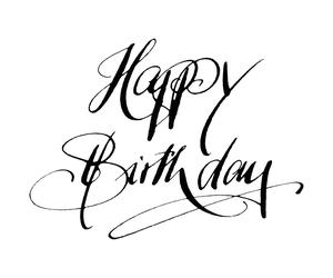 Tamp. Bois Happy Birthday, 6x8cm, Réf. 15910