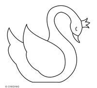 Tamp Bois Lovely Swan Cygne 50X50