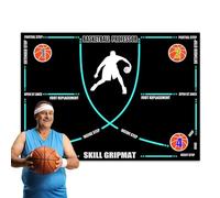 Tamp de sol de pratique de basket-ball - Mat à absorption de choc silencieux, entraîneur de porte anti-dérapage | Coussin d'entraînement sportif d'intérieur pour adultes, tapis de fitness antidérapant