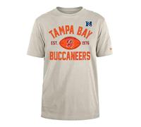 TAMPA BAY BUCCANEERS New Era Casquette NFL Regular T-Shirt Vieilli sérigraphié Team Graphic Stone Unisexe