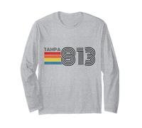 Tampa Florida 813 Code régional Rétro Vintage Pride Manche Longue