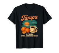 Tampa Florida Citrus Cuban Coffee Gulf Sunset T-Shirt
