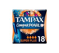 Tampax Compak Compak Pearl Super Plus coton 18 Unités