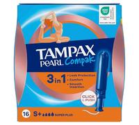 Tampax Pearl Compak Super Plus Tampons 16 pièces