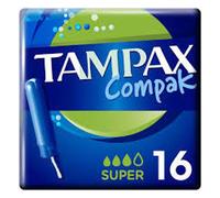 Tampax Compak Super Tampons avec Applicateur 16 Pièces