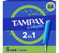 TAMPAX Compak Super - Tampons Avec Applicateur - 24 Unités