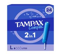 Tampax Compak - tampons lite avec applicateur - 24 unités