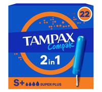 Tampax Compak - Tampons super plus - Lot de 22 tampons