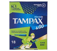 TAMPAX &GO SUPER, Lot de 18 tampons
