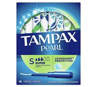 Tampax Pearl Plastic Lot de 18 tampons non parfumés super absorbants