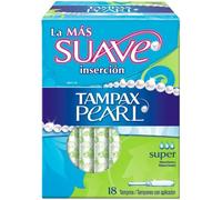Tampax Pearl Super Tampons Applicateurs (lot de 18)