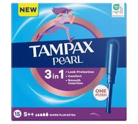Tampax Pearl Super Extra Plus Tampons avec applicateur, 15 pièces