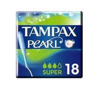 Tampax Pearl Super tampons avec applicateur, 18 unités