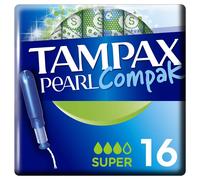 Tampax Serviettes Hygiéniques Compak Pearl Super 16 Unités