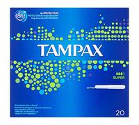 Tampax - Tampons Classiques avec Applicateur En Plastique x 20 - Super