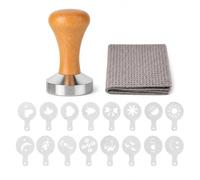 Tamper 51mm Set Barista 18 Pièces, Tasseur Café INOX