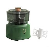 Tamper à ail électrique à lame en acier inoxydable pour hacher efficacement l'ail, les oignons, les piments frais, les carottes, le chou et la viande hachée (vert)