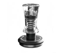 Tamper à café à double ressort avec pression calibrée et jupe de nivellement conçu pour améliorer l'extraction de l'expresso et améliorer la précision du bourrelet (53,75 mm)