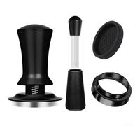 Tamper à café à ressort 51 mm avec distributeur d'aiguilles - Ensemble d'outils de presse à expresso ergonomique pour café à domicile
