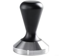Tamper à café en acier inoxydable 304 avec poignée ergonomique pour une extraction constante d'expresso Outil professionnel compatible avec différentes tailles de porte-filtre (58 mm, noir)