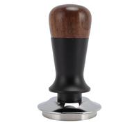 Tamper à Café en Inox et Noyer, Presse Café à Ressort, Contrôle Précis de la Pression, Durable et Ergonomique - Conception à Ressort pour Moins de Fatigue, Pression Uniforme, (51mm / 2,01 pouces)
