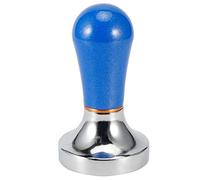 Tamper à café en poudre, marteau pressé, alliage d'aluminium de qualité supérieure, Base plate, accessoire de Machine à café pour les baristas à domicile, rouge, bleu clair, bleu (Bleu foncé)