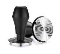 Tamper à café expresso à ressort avec base en acier inoxydable 304 et poignée en aluminium anodisé - 53 mm et 58 mm double taille pour tampon professionnel (58 mm)