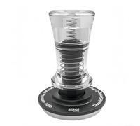 Tamper à expresso en acier inoxydable avec double système à ressort pour maintenir la force de bourdonnement de 13,6 kg et corps creux pour un transfert de force efficace (53,75 mm)