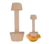 Tamper à tarte en bois pour tarte, pâte à tarte, moule à tarte, outil de cuisson pour tarte, cheesecakes, pâtes, pâtisserie (petite double tête)
