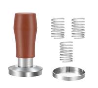 Tamper Espresso 54mm Avec Poignée Ergonomique et Base Filetée, Ressorts 15lb 25lb 30lb - Pression Uniforme, Inox Alimentaire, Compatible Filtre et (54mm)