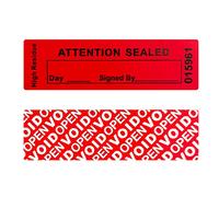 Tamper evident - void, autocollant de garantie scellé, étiquette de sécurité 25x85 mm (Rouge)