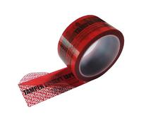 TamperSeals Group - 1 Rouleau 100% Total Transfert Ruban Void Adhésif de Sécurité Inviolable (Rouge, 2Inches x 55Yards x 2 mil, Bande de Garantie Sécurité)