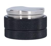 Tampeur et distributeur de café à double tête en acier inoxydable noir, outil de nivellement et de tassage de la poudre de café 2 en 1 pour machines à expresso, profondeur réglable (58MM)