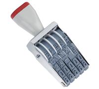 Tampon à 5 chiffres par JPKTA, tampon rotatif réglable en caoutchouc pour bureau, date, multifonction, créatif, rouleau d'étiquettes de prix, tampons de symboles personnalisés