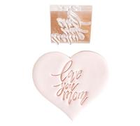 Tampon à biscuits multifonction en acrylique idéal pour la fête des mères et les réunions de famille pour montrer l'amour