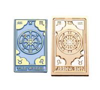 Tampon à cacheter rectangulaire vintage sur le thème du tarot pour sceller enveloppe invitation