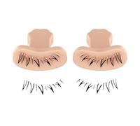 Tampon à cils inférieurs, outil de maquillage rapide des yeux, 1 paire de tampons réutilisables, outil d'application de cils en silicone, modèle de cils pour débutants