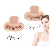 Tampon à cils | Outil de maquillage rapide pour les yeux, outil d'application de cils, modèle de cils, 1 paire de tampons réutilisables en silicone pour femme