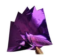 Tampon à feuille chaude format A4, papier doré, Toner laminé réactif for cartes en, 50 pièces(Purple)