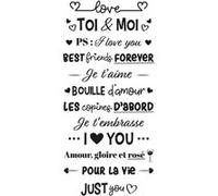 Tampon à molette - Loisirs créatifs - Thème Amour - 12 messages - Aladine