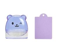 Tampon à ongles en forme d'ours mignon avec grattoir French Tip Stamp Jelly Nails Art Outil en silicone pour femme Ours Ensemble de gelée en silicone avec grattoir Tampon French Tip