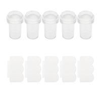 Tampon à Ongles en Silicone 5pcs avec Scraper Célébration Halloween
