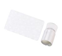 Tampon à ongles en silicone avec design ergonomique pour un placement précis des œuvres d'art, grille d'alignement miniature pour tampons à ongles transparents