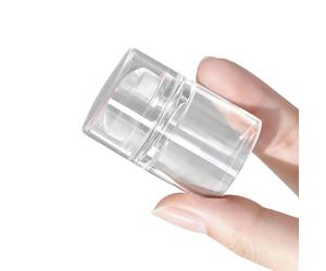 Tampon à ongles en silicone avec design ergonomique pour un placement précis des œuvres d'art. Tampon en silicone