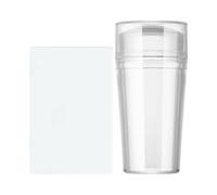 Tampon à ongles français - Têtes de tampons et grattoirs en silicone souple - Accessoires de décoration de manucure pour voyage, salon et maison